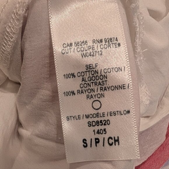 Splendid Strapless Maxi Dress White Multi Stripe Blouson Top Lined - Size S - Picture 6 of 7